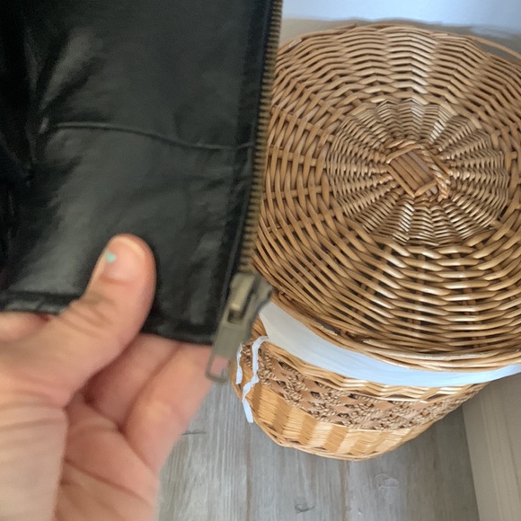 Vintage American flag leather jacket L preowned - Picture 15 of 16